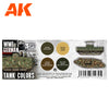 AK-Interactive 3rd Gen Acrylics - WWI German Tank Colors Set (4 Paints)