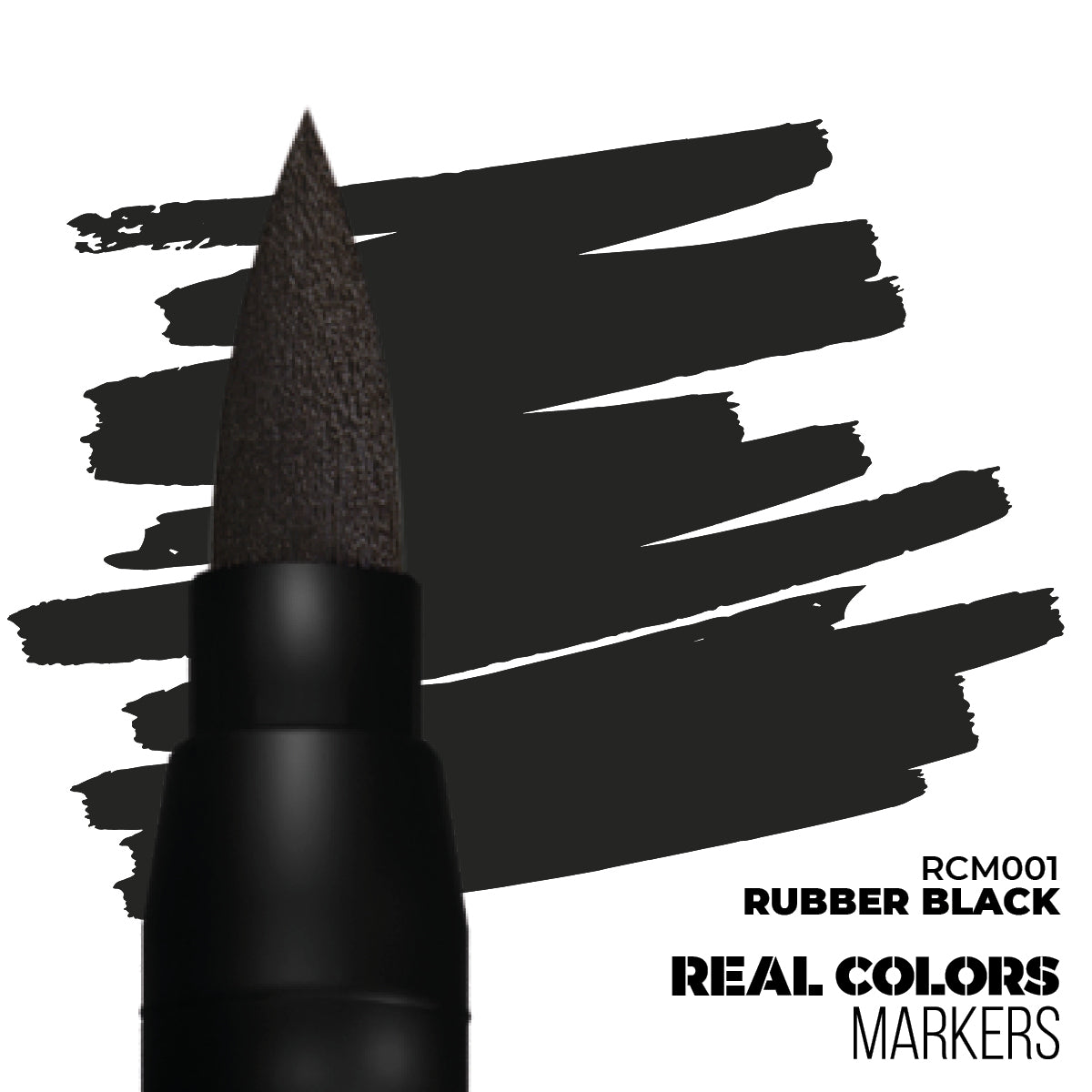 AK-Interactive - Real Color Markers Rubber Black RCM001