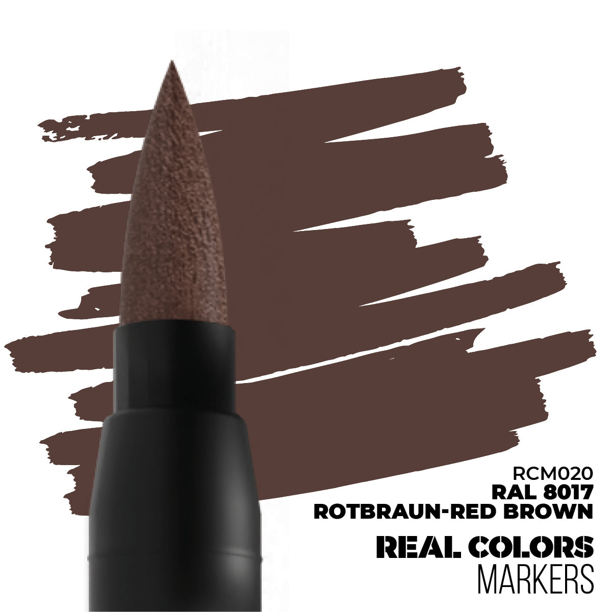 AK-Interactive - Real Color Markers Ral 8017 Rotbraun-Red Brown RCM020