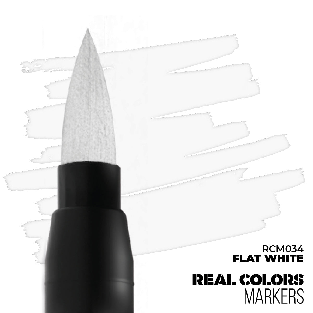 AK-Interactive - Real Color Markers Flat White RCM034