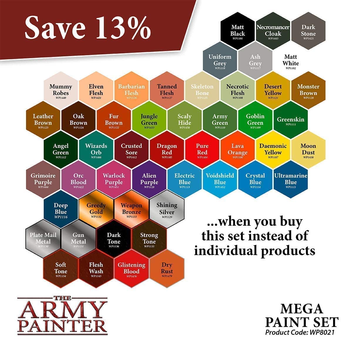 Army Painter Warpaints Mega Paint Set III