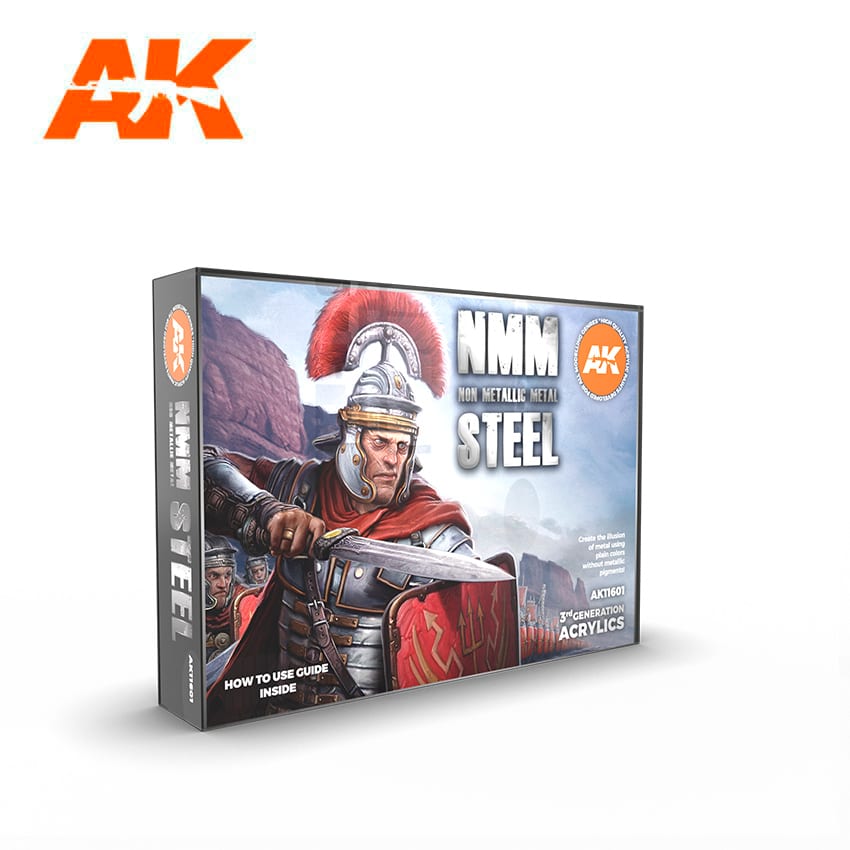 AK-Interactive 3rd Gen Acrylics - Non-metallic Metal Steel Acrylic Paint Set (6 Paints)