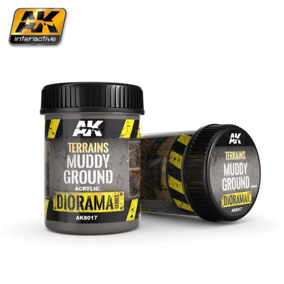 AK-Interactive: (Texture) TERRAINS MUDDY GROUND - 250ml (Acrylic)